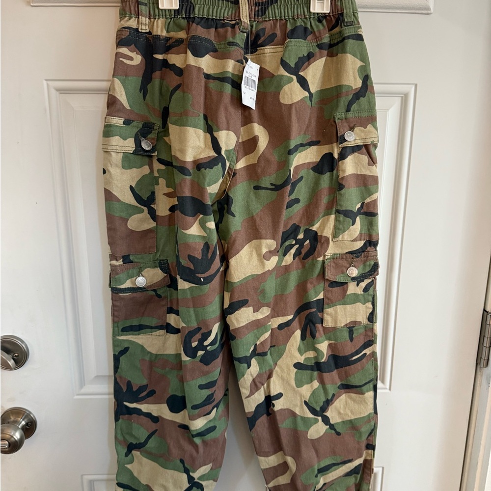 Almost Famous Green and Brown Cargo Pants
